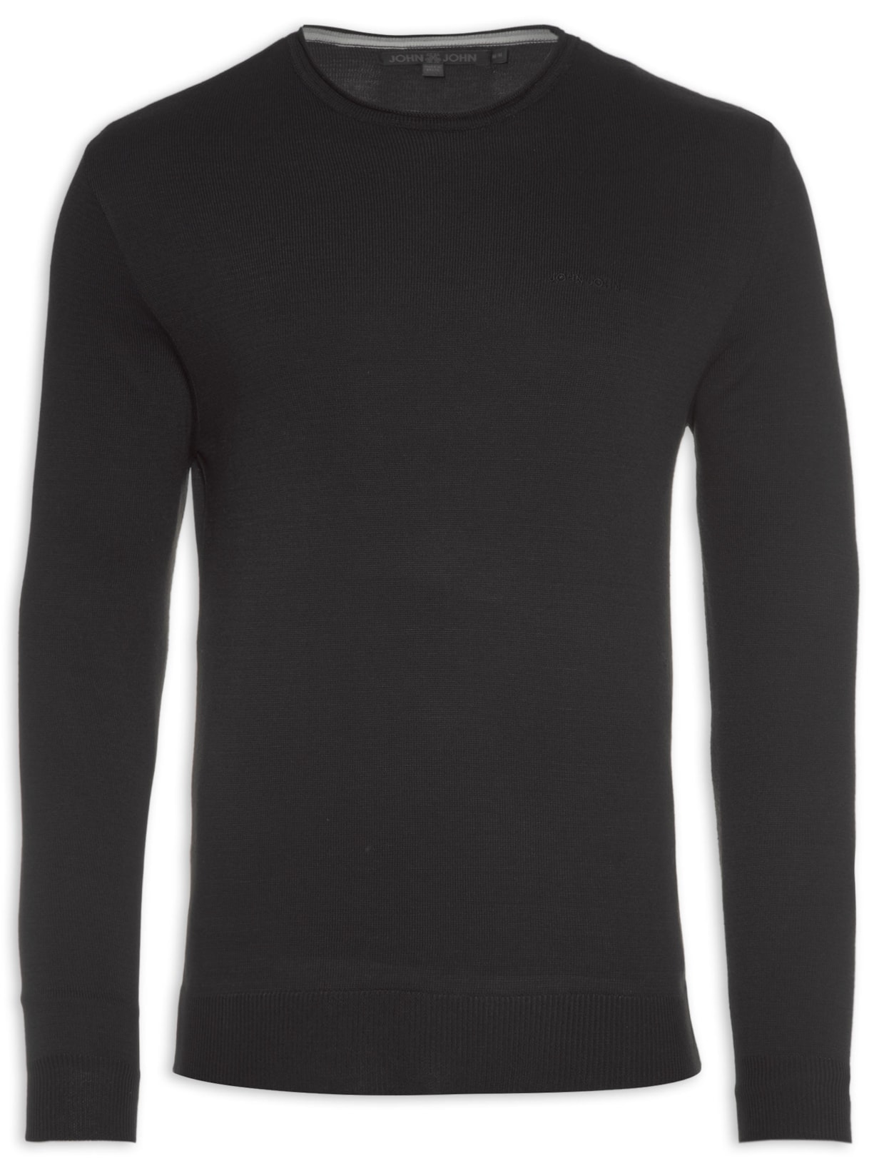 Blusa Tricot New Basic Black - Preto