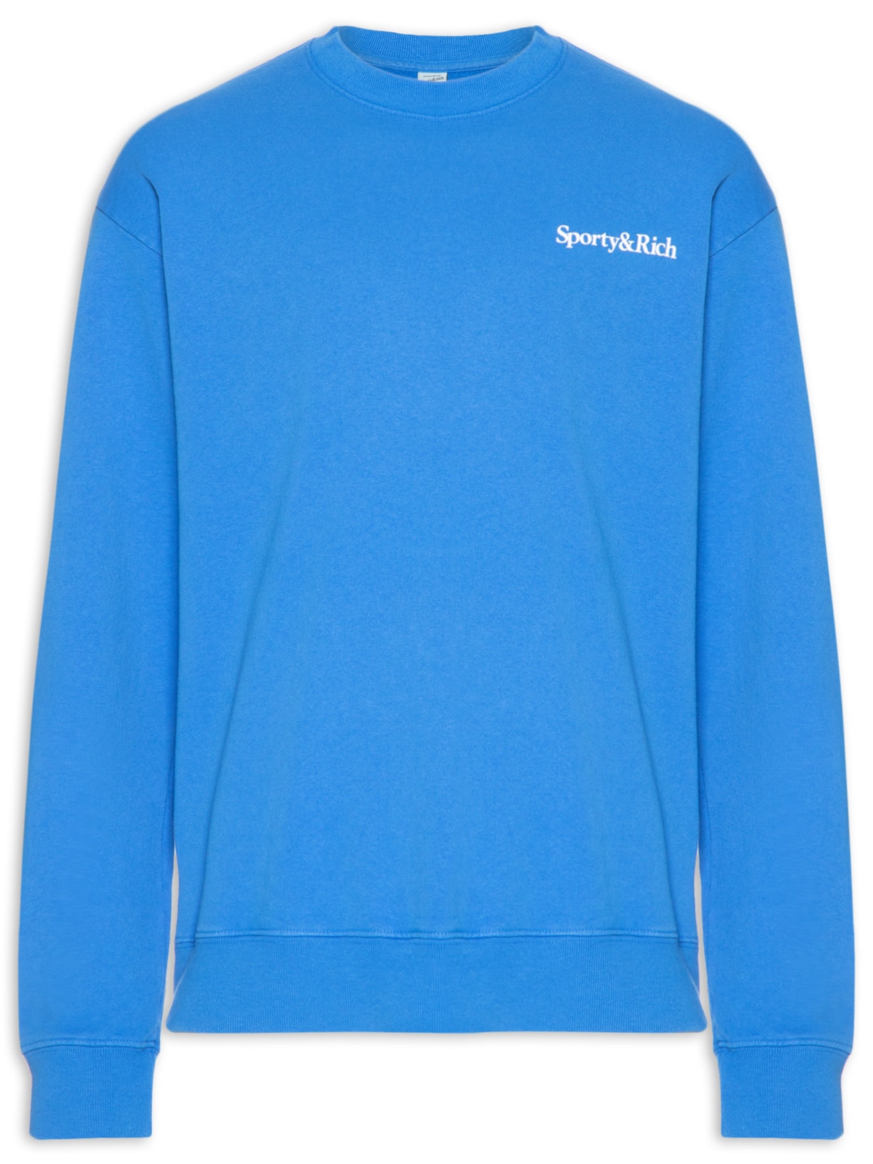 Blusa Unissex De Moletom Health Is Wealth Crewneck Azul Sporty & Rich