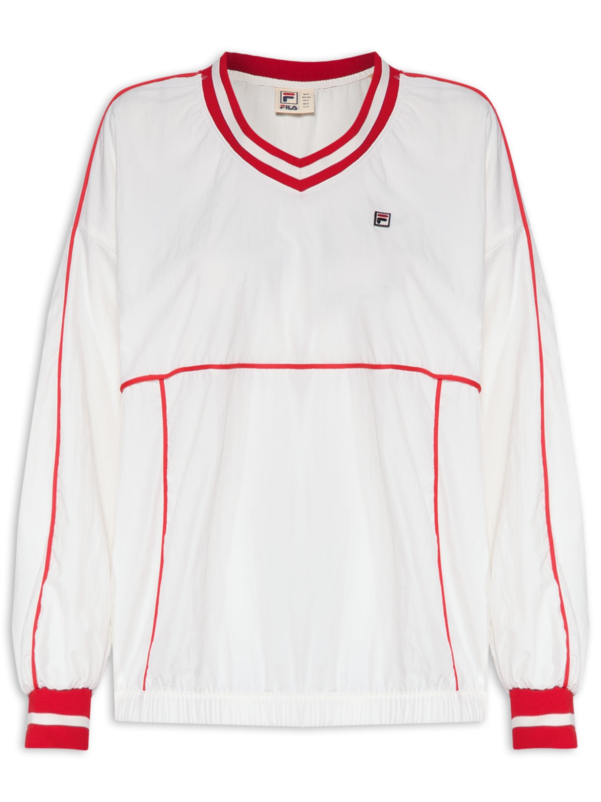 Blusão Feminino Comfort Wrinkle Off White Fila