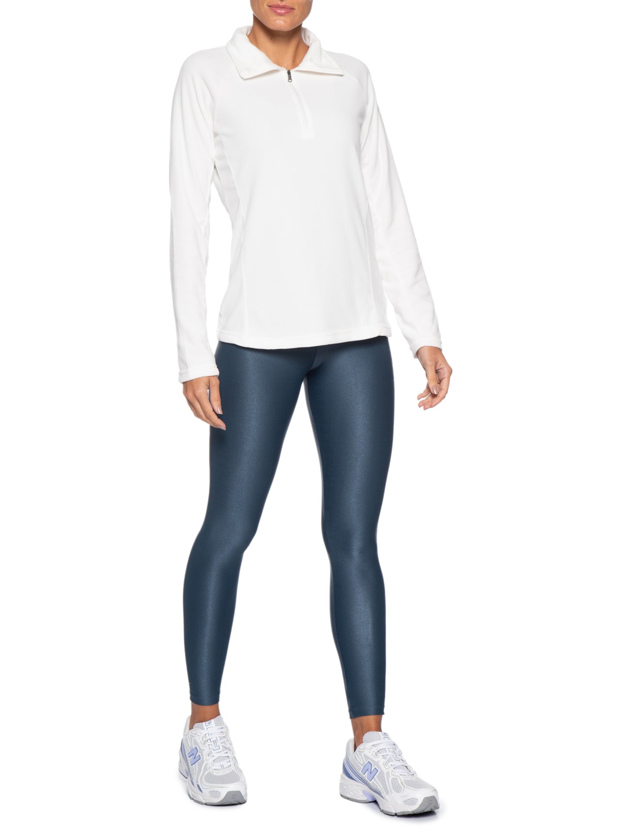Blusão Feminino Glacial IV 1/2 Zip Branco Columbia