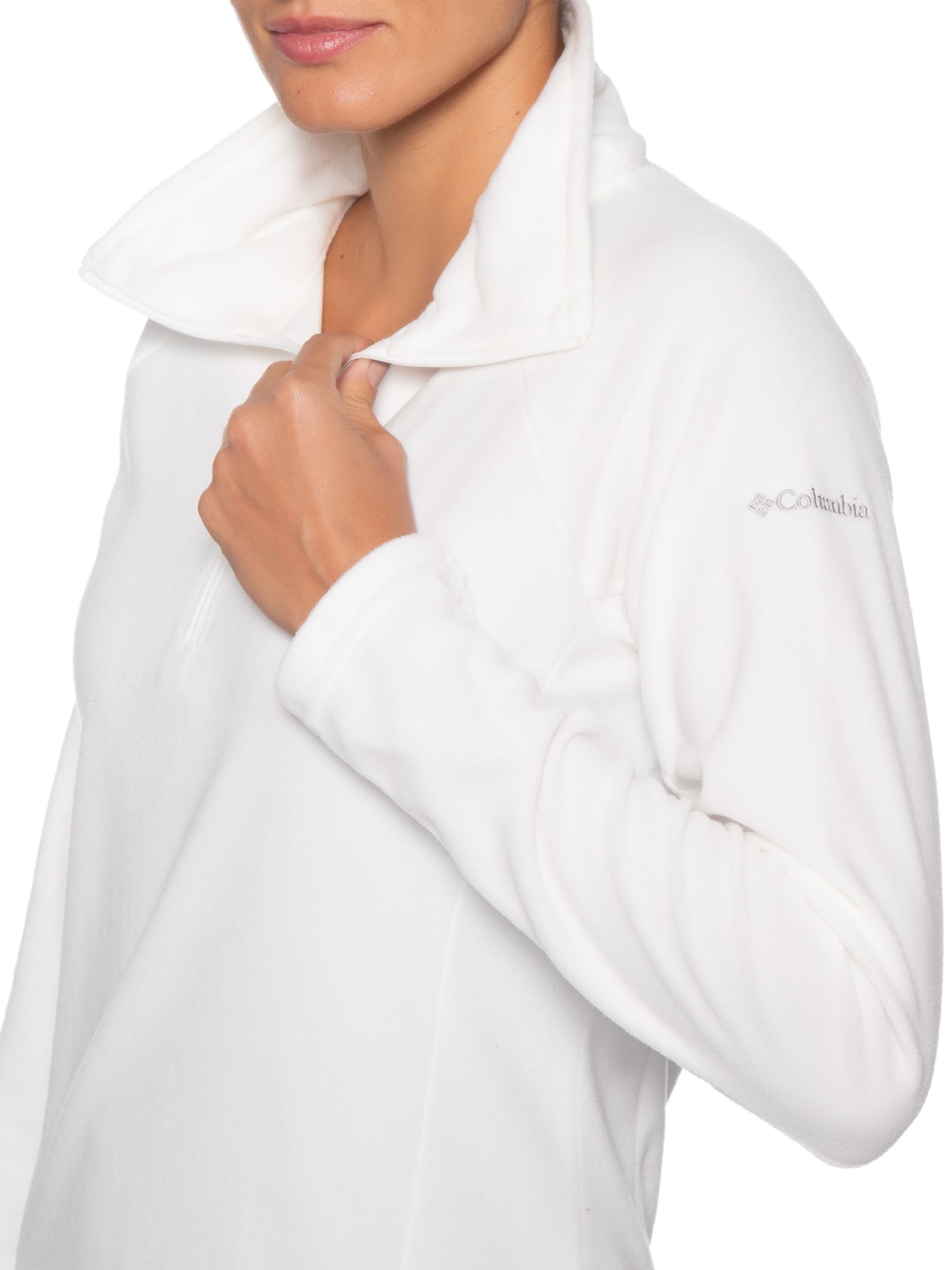 Blusão Feminino Glacial IV 1/2 Zip Branco Columbia
