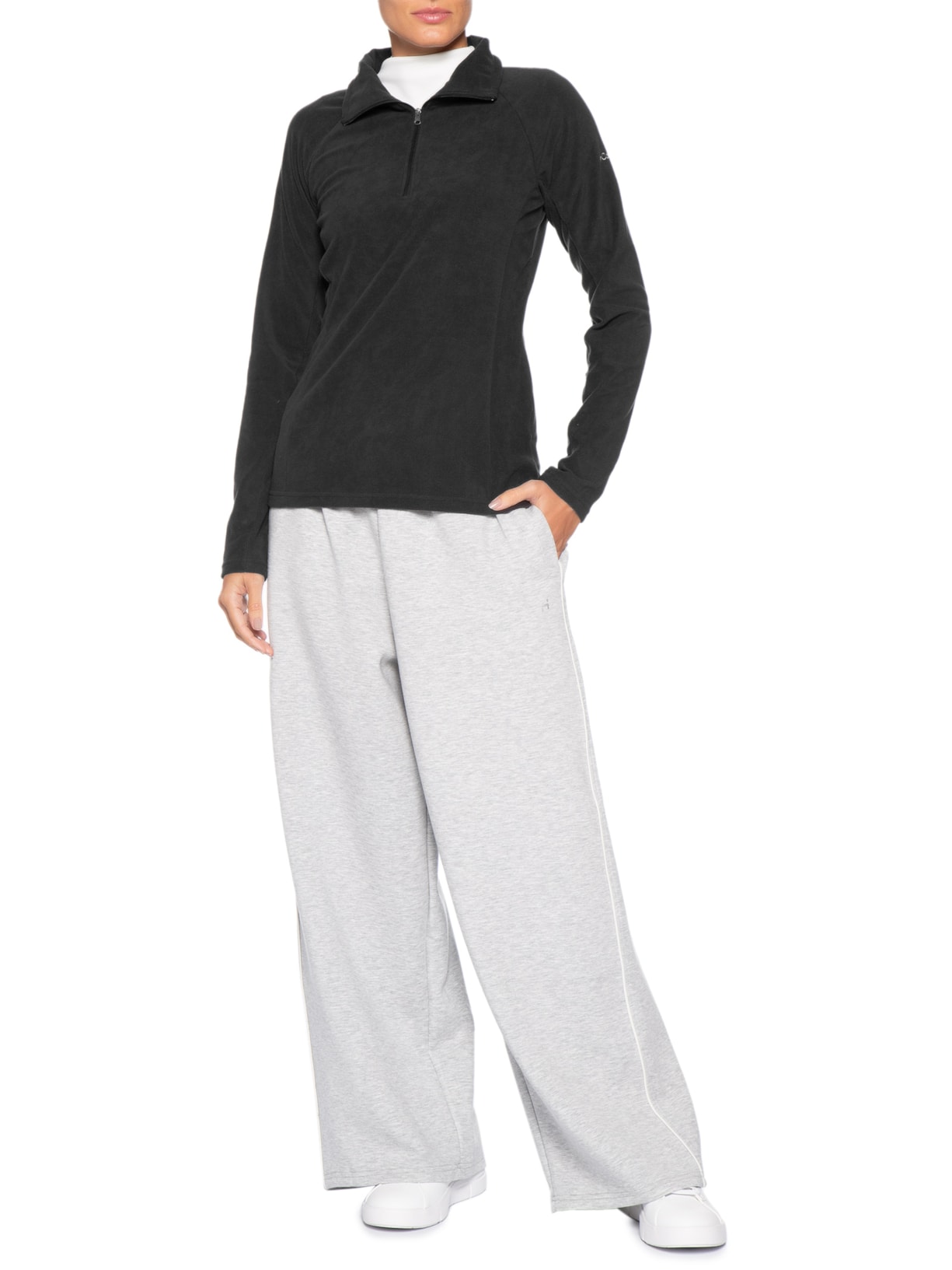 Blusão Feminino Glacial IV 1/2 Zip Preto Columbia