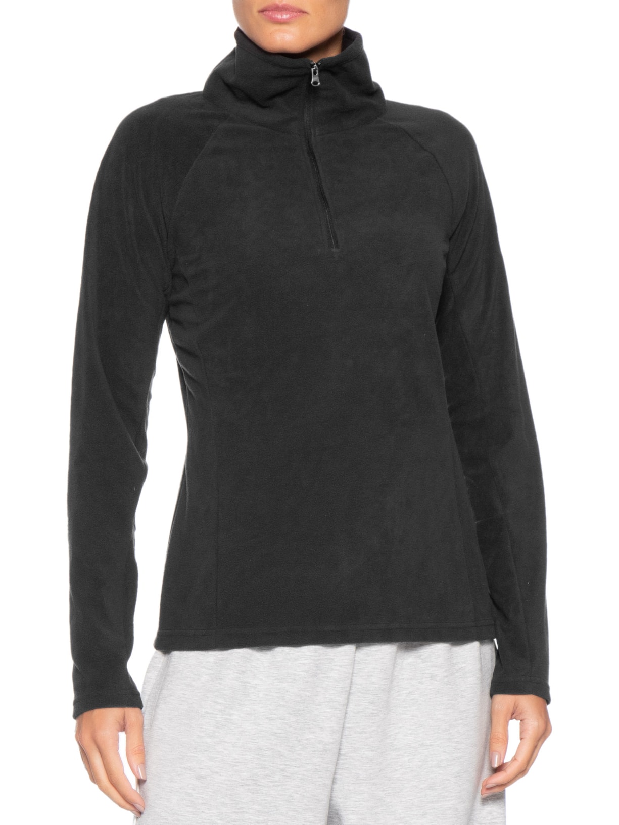 Blusão Feminino Glacial IV 1/2 Zip Preto Columbia