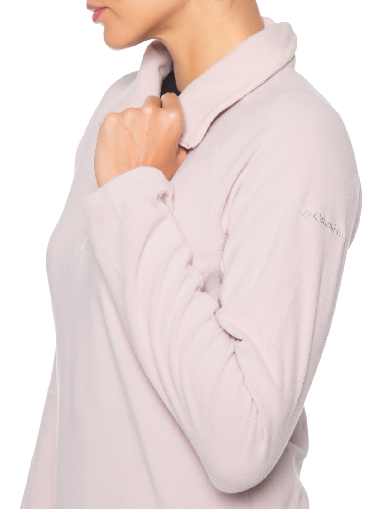 Blusão Feminino Glacial™ IV 1/2 Zip – Rosa Columbia