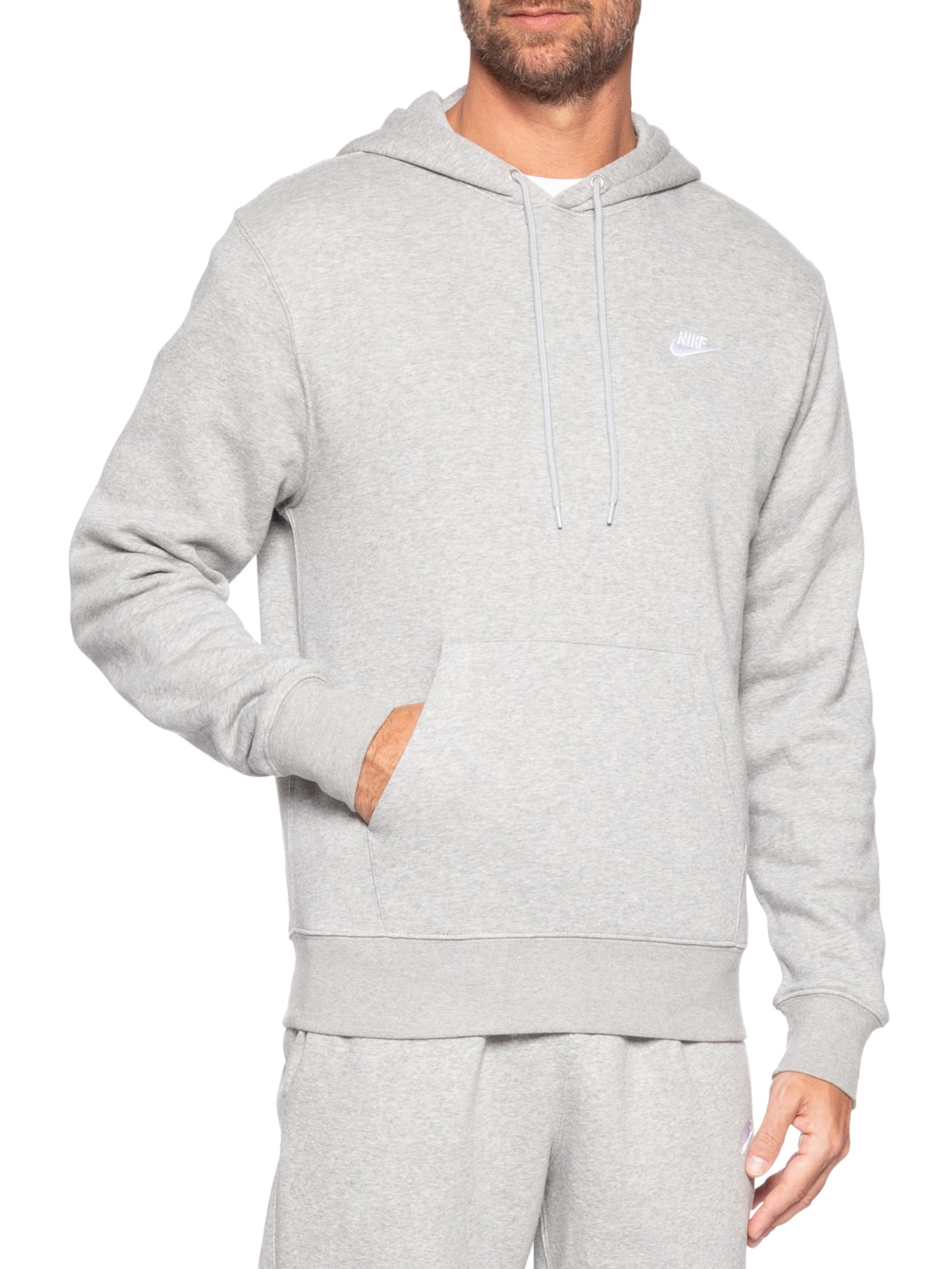 Blusão Masculino Club Fleece Cinza Nike