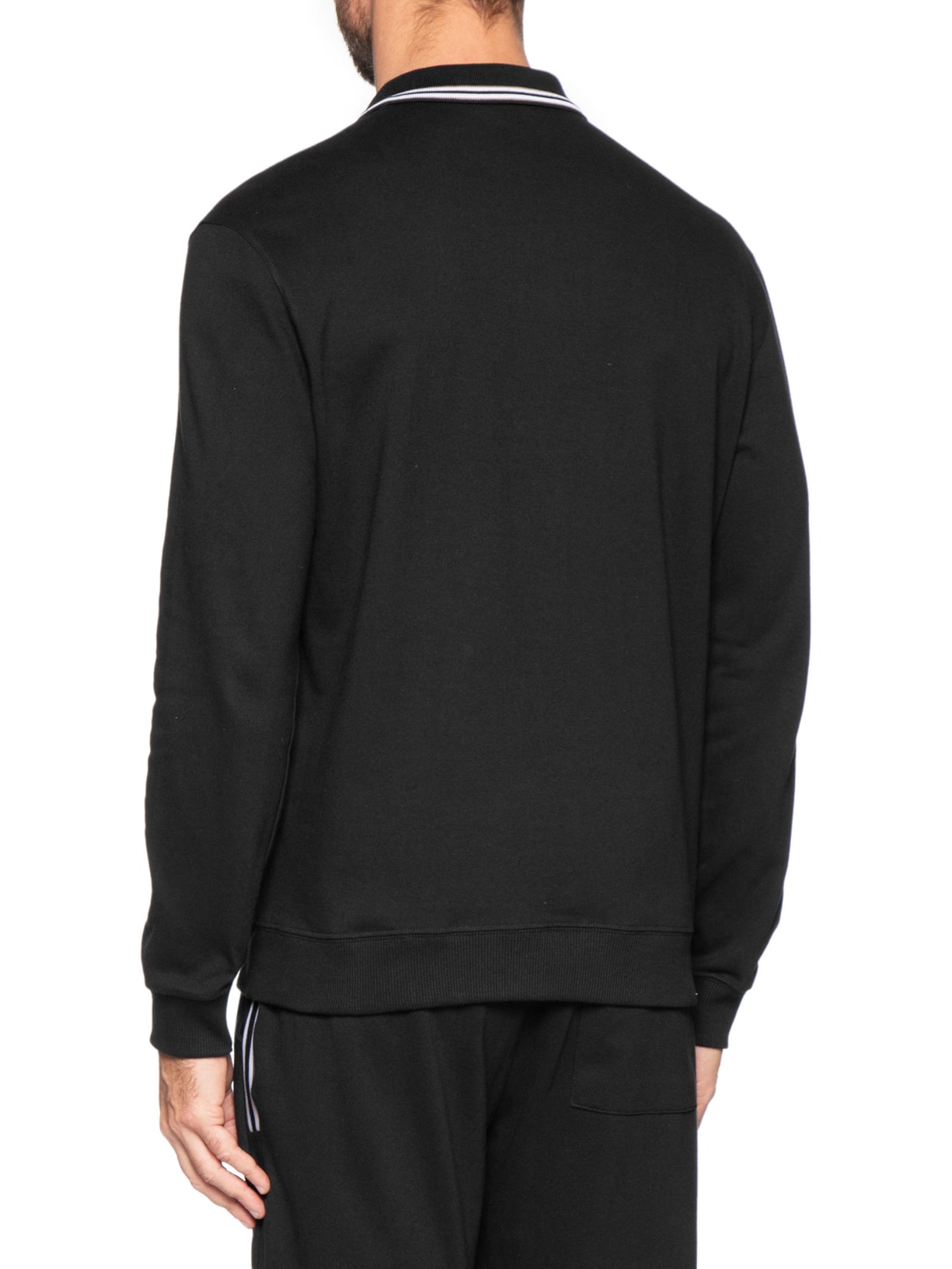 Blusão Masculino Meio Zíper Manga Longa Moletinho – Preto Calvin Klein Underwear