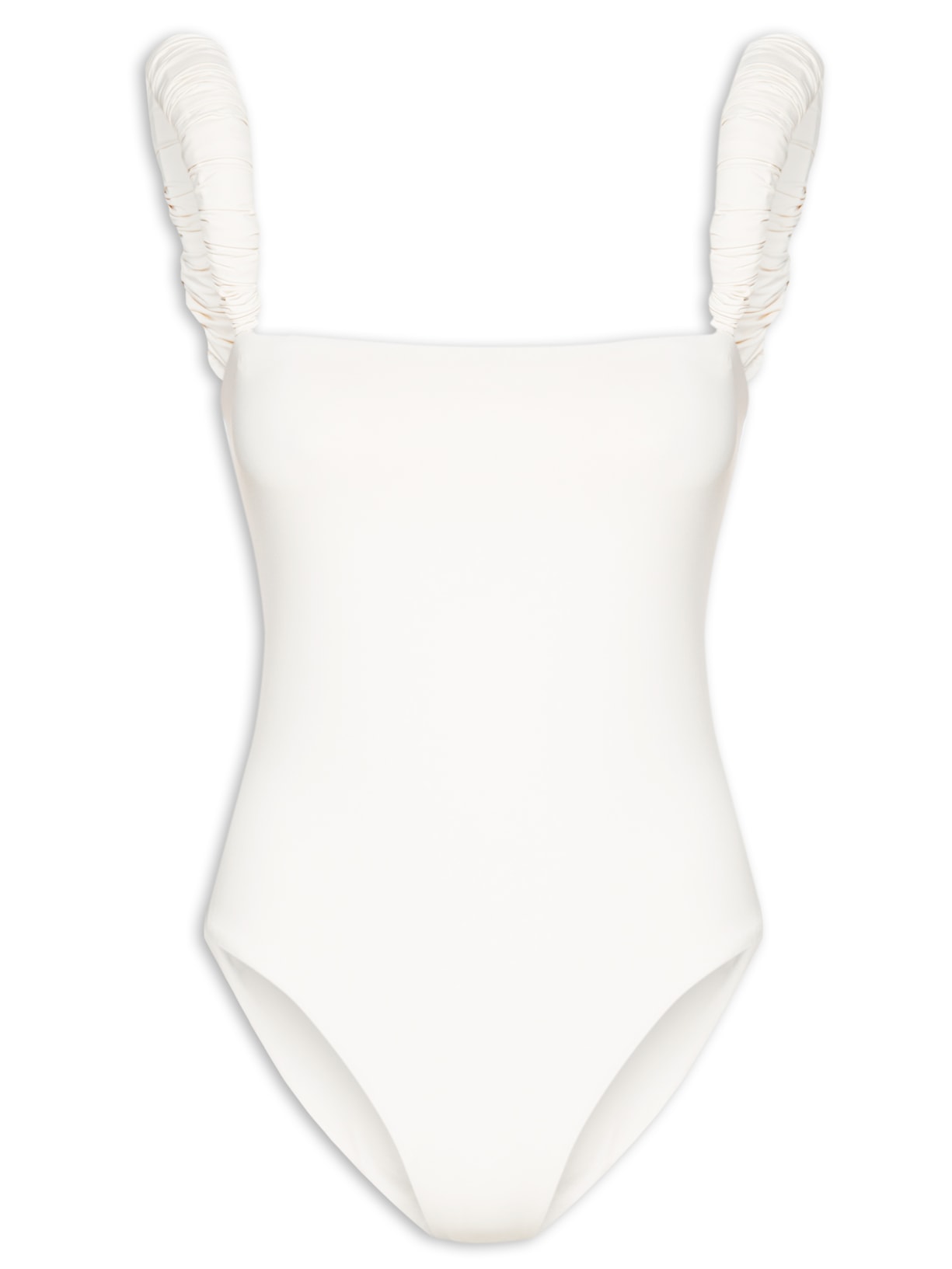 Body Alça Drapê - Off White