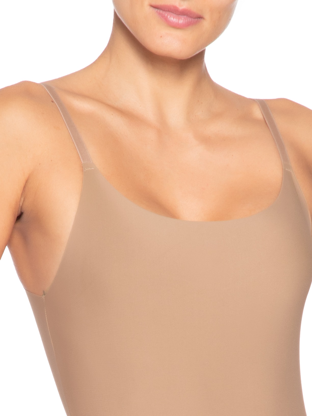 Body Alça Fina Shape Bege Valisere