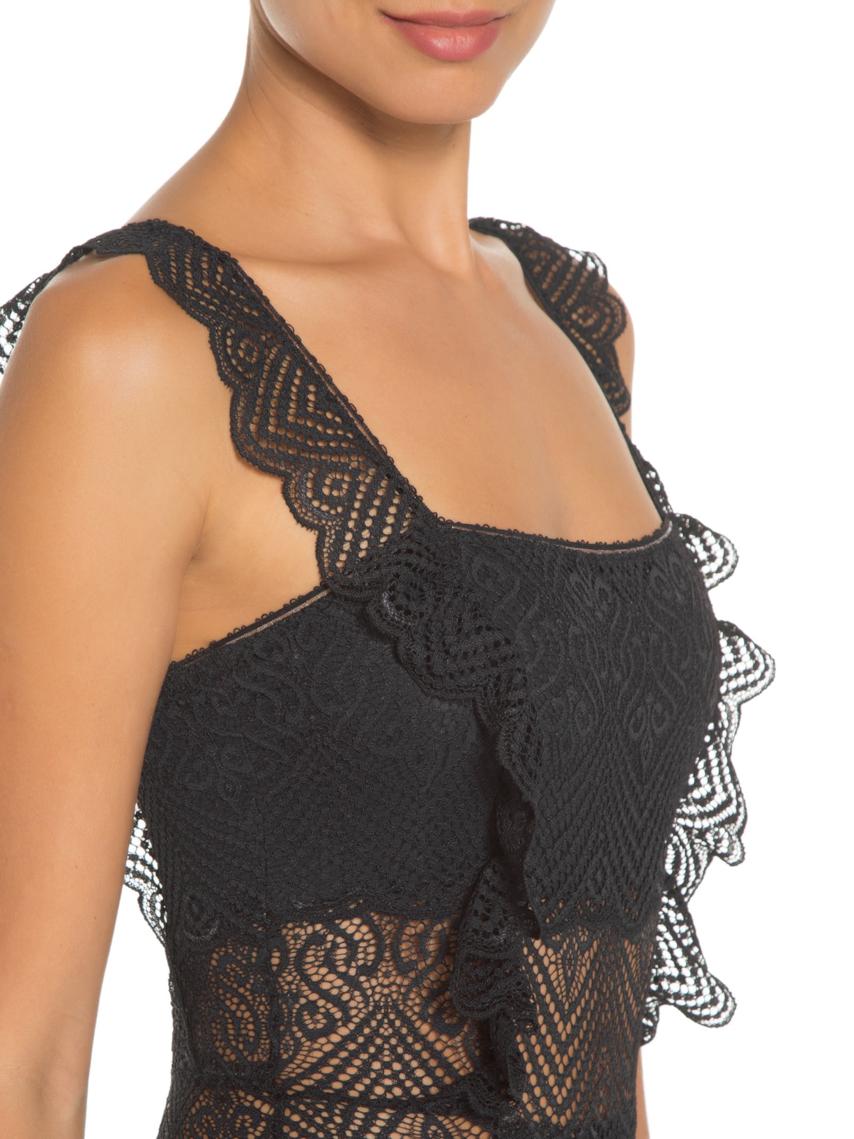 Body Alcinha Preto Valisere