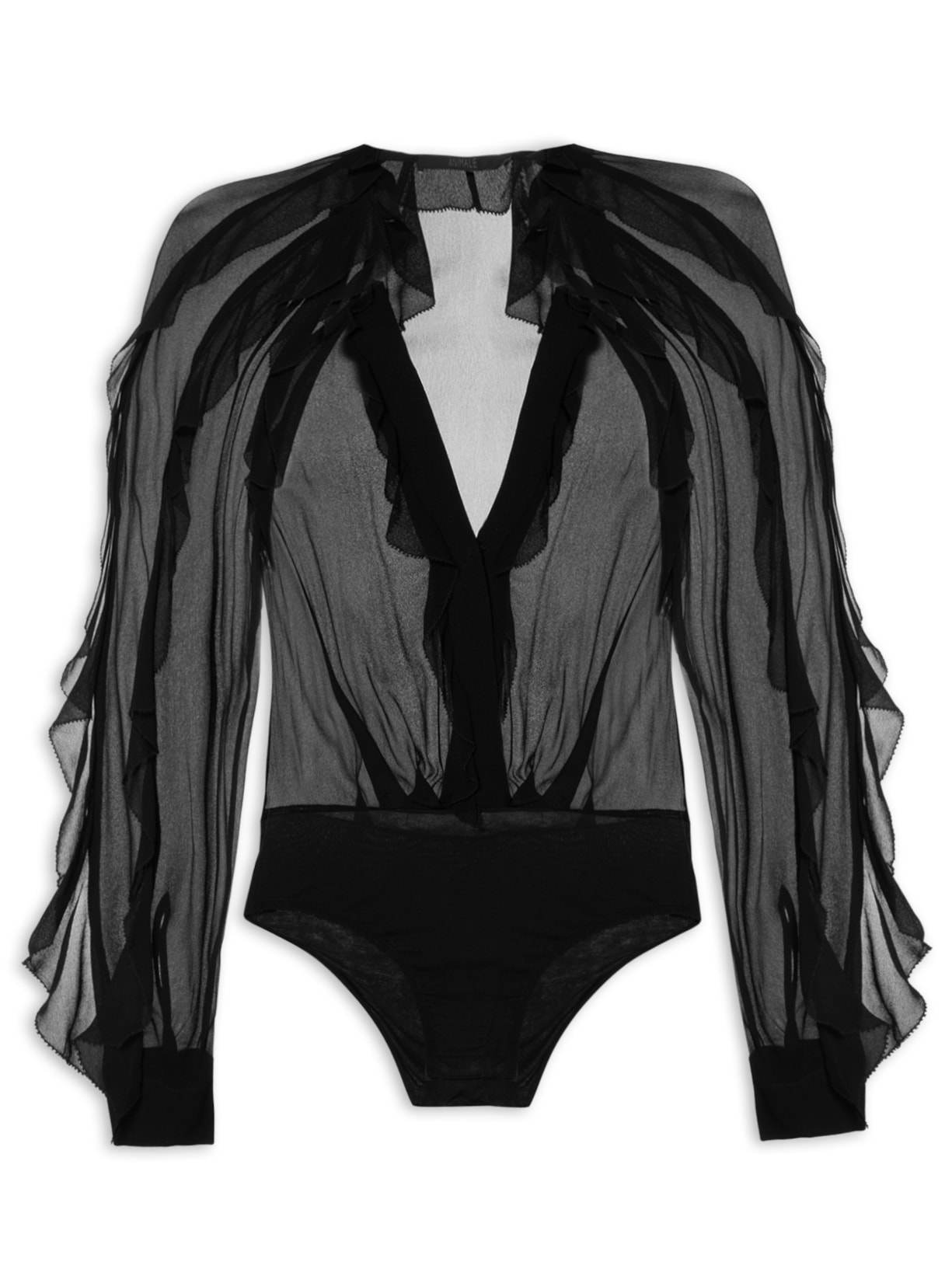 Body Babados - Preto