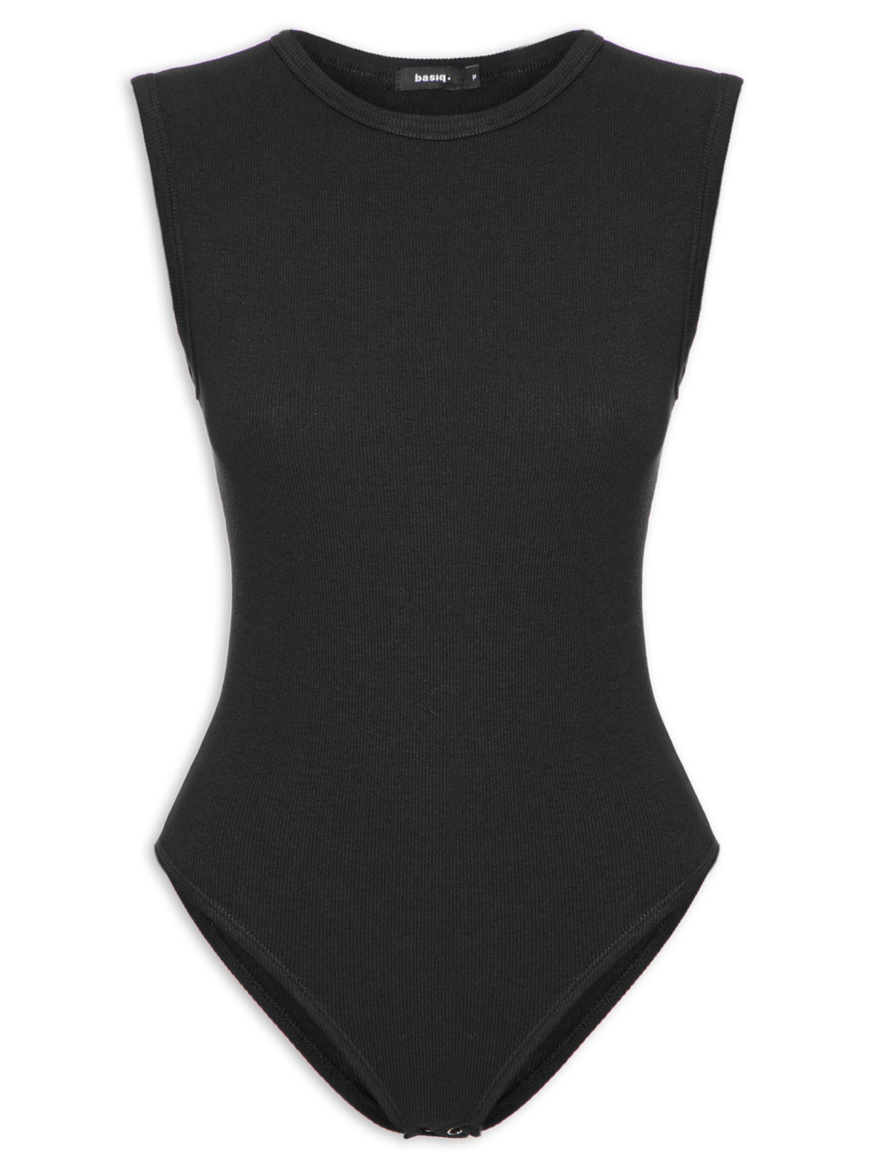 Body Básico Alça Larga - Preto