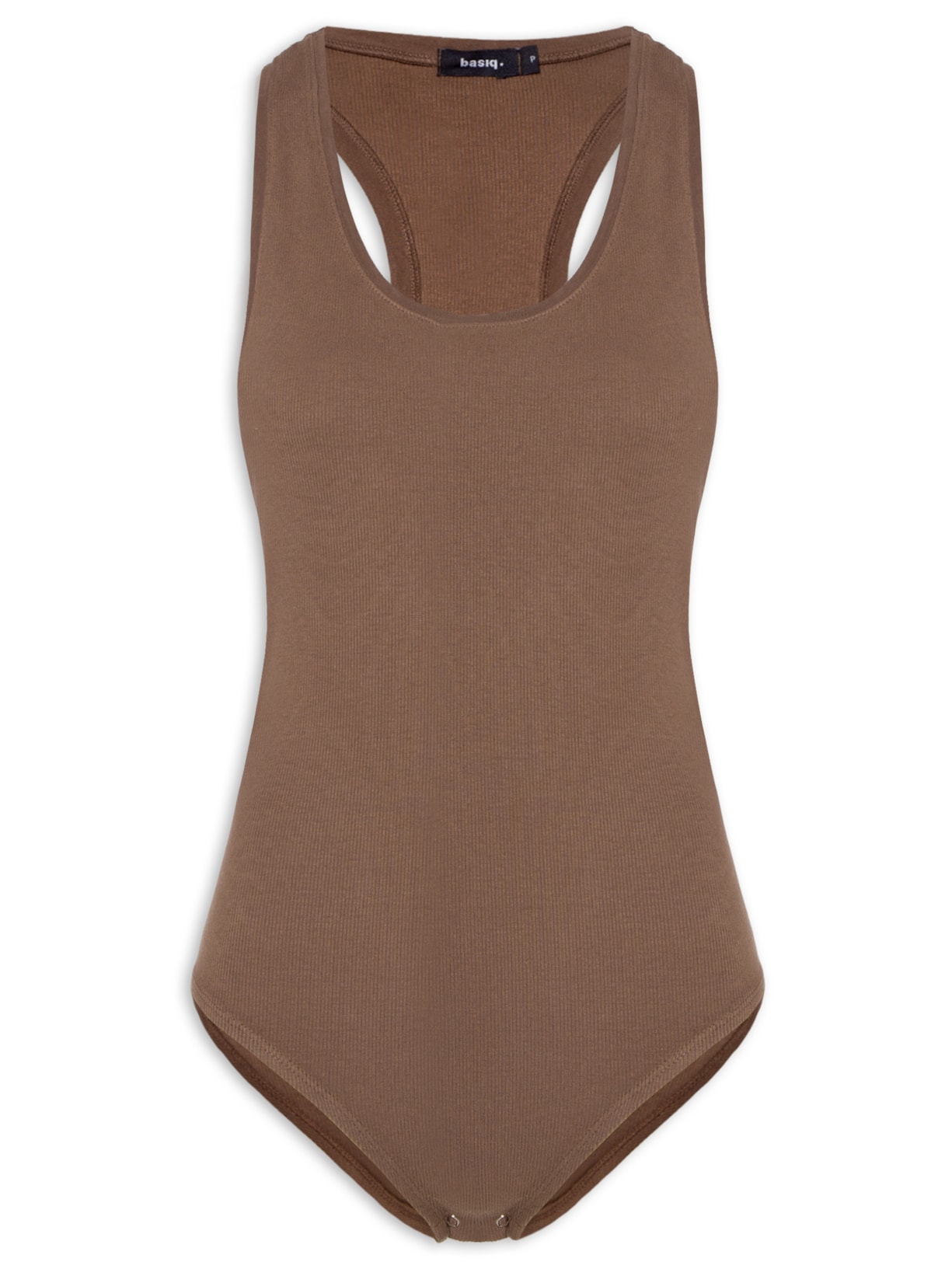 Body Básico Nadador - Marrom