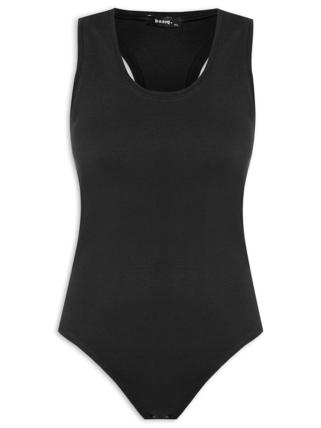 Body Básico Nadador Preto  Basiq
