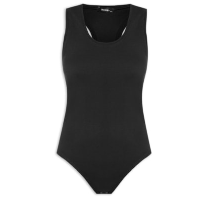 Body Básico Nadador - Preto 