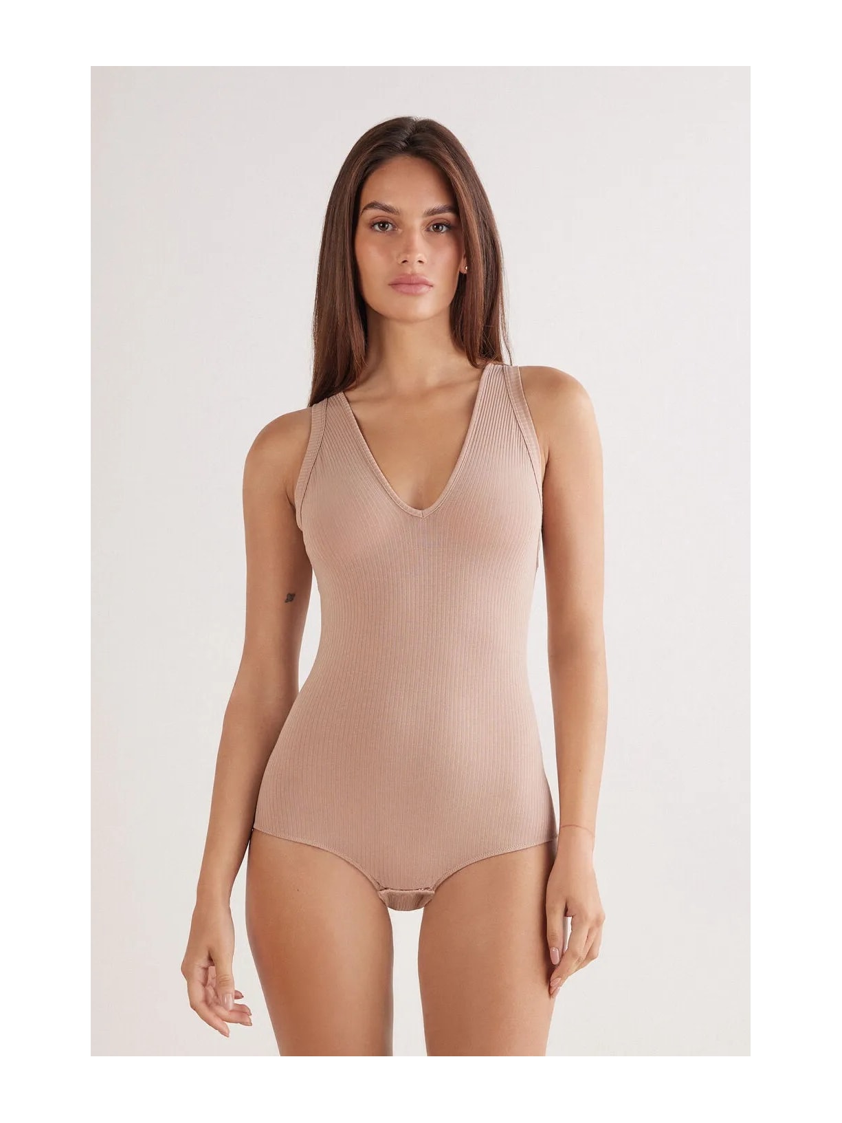 Body Canelado Your Everyday Wear Bege Intimissimi