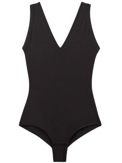 Body Canelado Your Everyday Wear - Preto