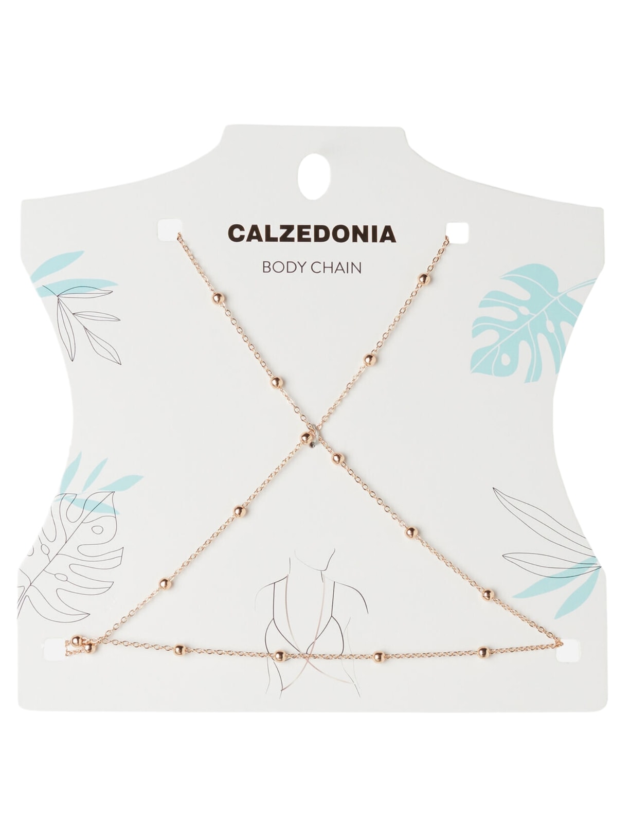 Body Chain Para o Pescoço - Amarelo