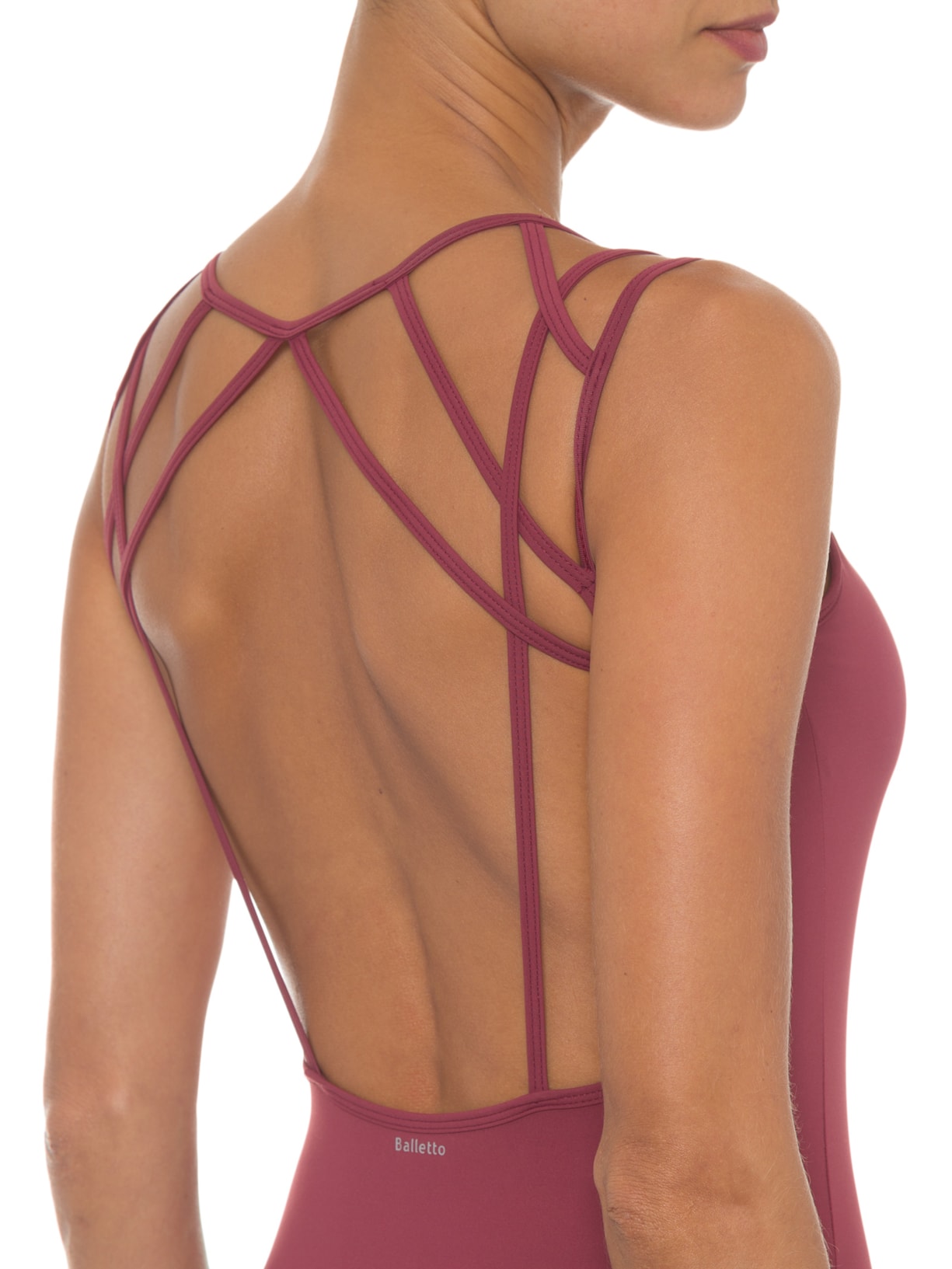 Body Clássico Bio Attivo Costas Retângulo Vinho Balletto