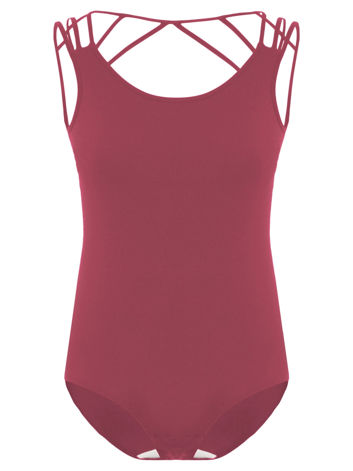 Body Clássico Bio Attivo Costas Retângulo Vinho Balletto