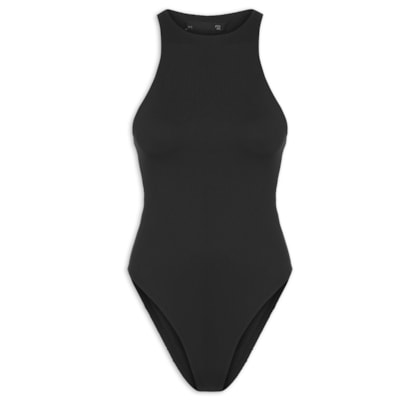 Body Com Decote Halter - Preto