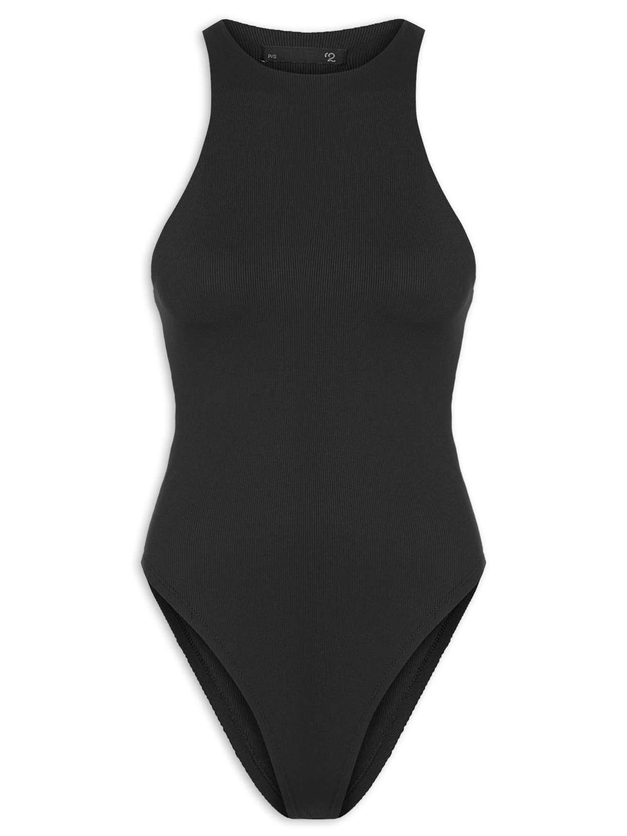 Body Com Decote Halter - Preto