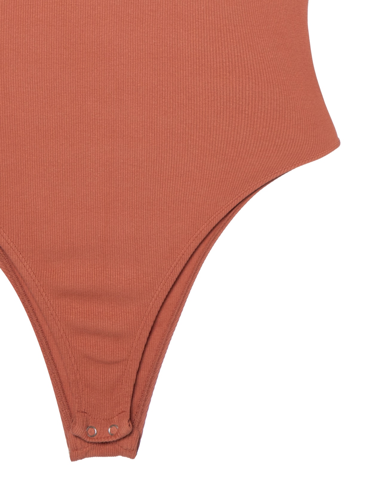 Body Com Recorte Na Lateral Canelado Vermelho Basiq