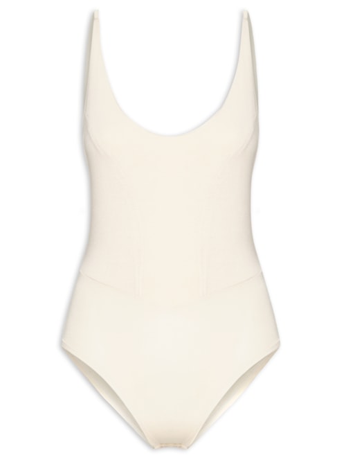 Body Com Recortes Centrais - Off White
