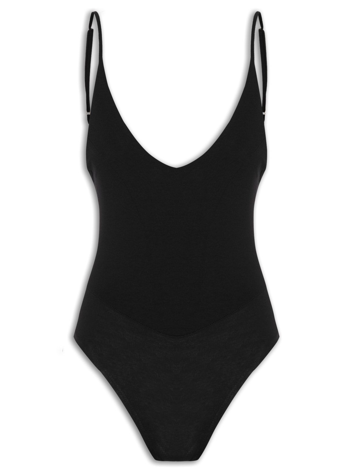 Body Com Recortes Centrais - Preto