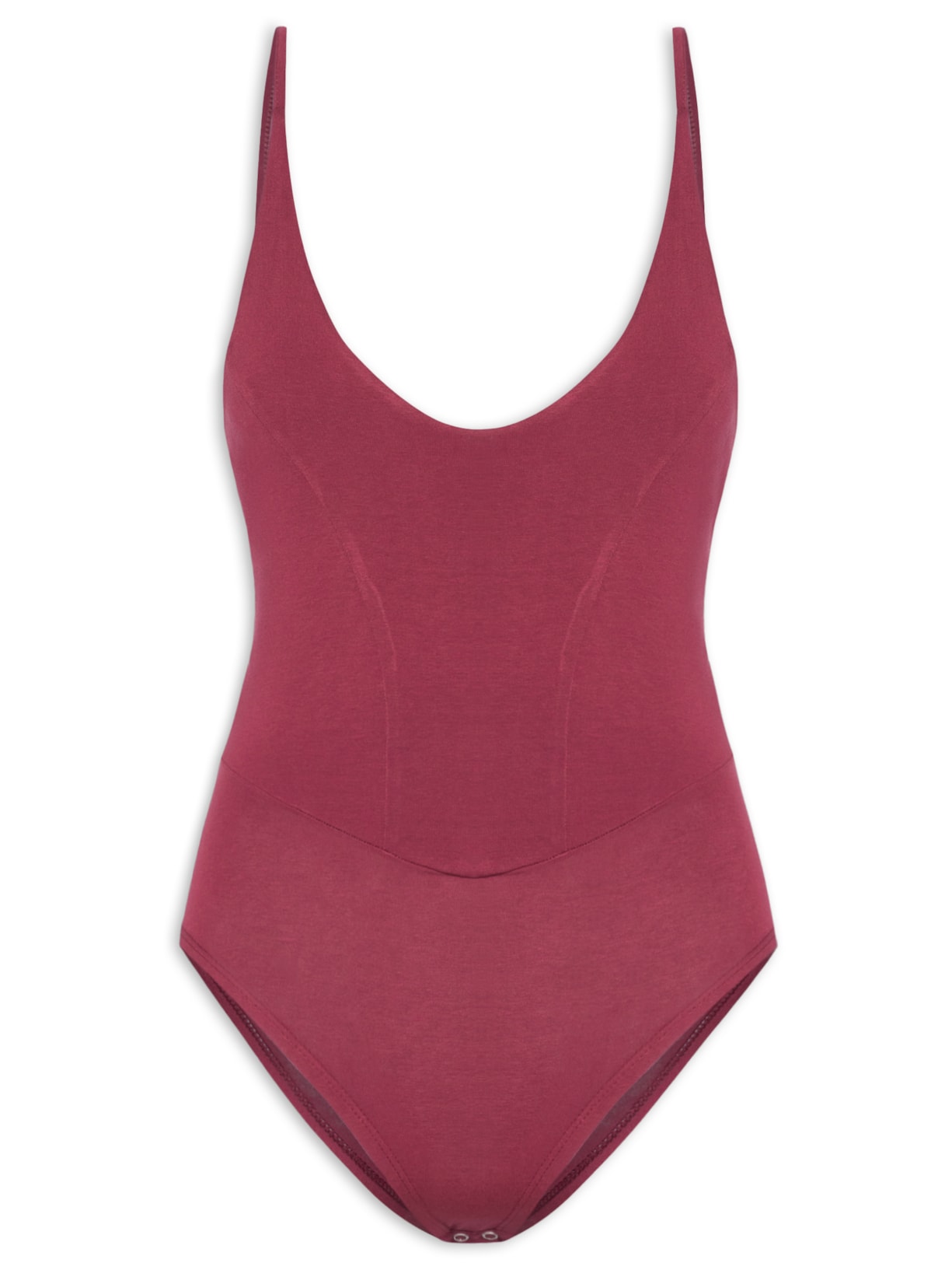Body Com Recortes Centrais - Vermelho