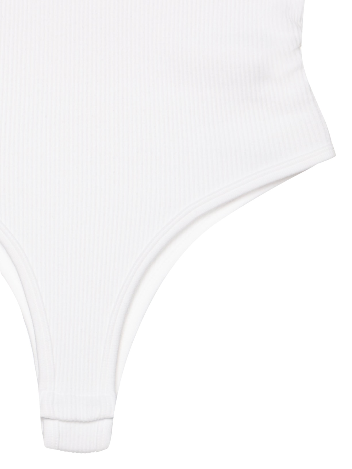 Body Comfy Sem Costura Decote Careca Branco Basiq