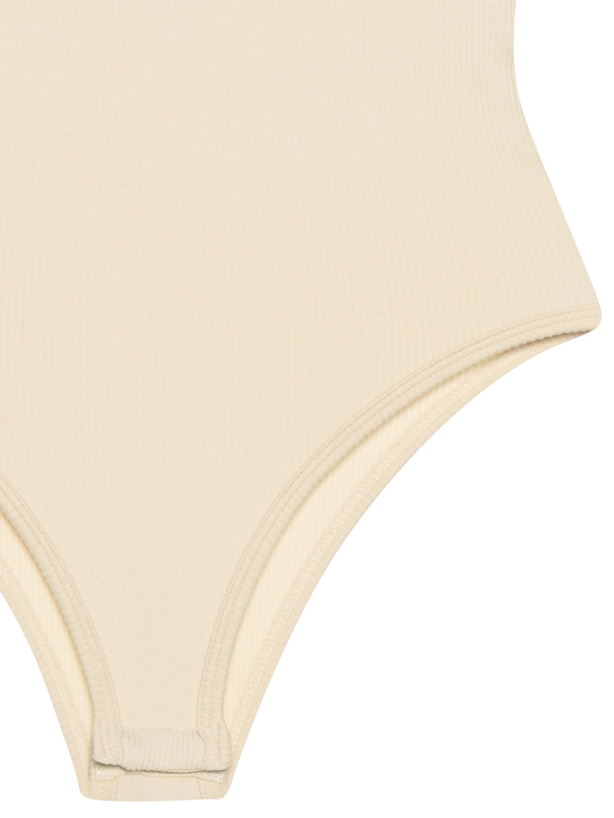 Body Comfy Sem Costura Decote U Bege Basiq