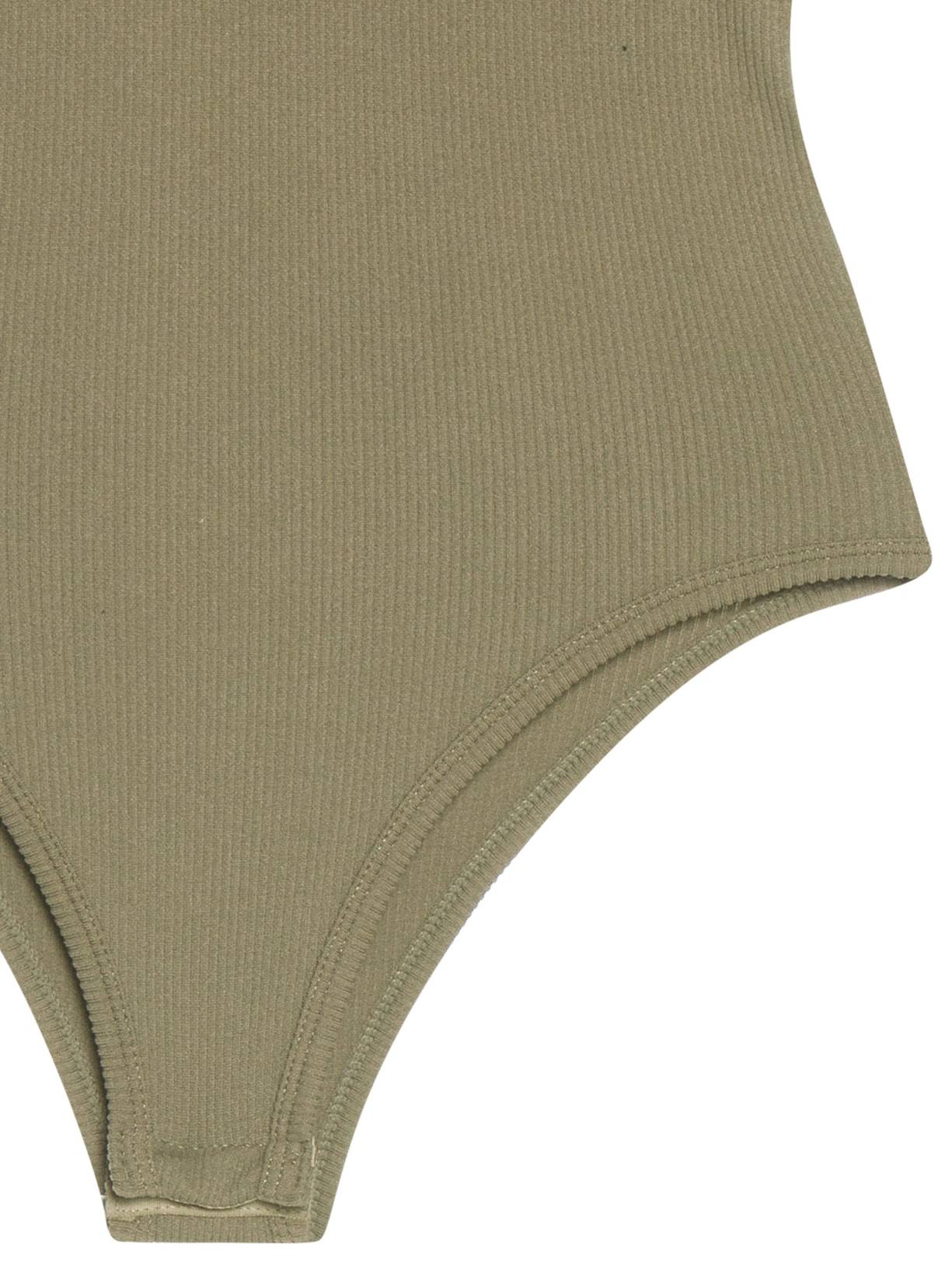 Body Comfy Sem Costura Decote U Verde Basiq