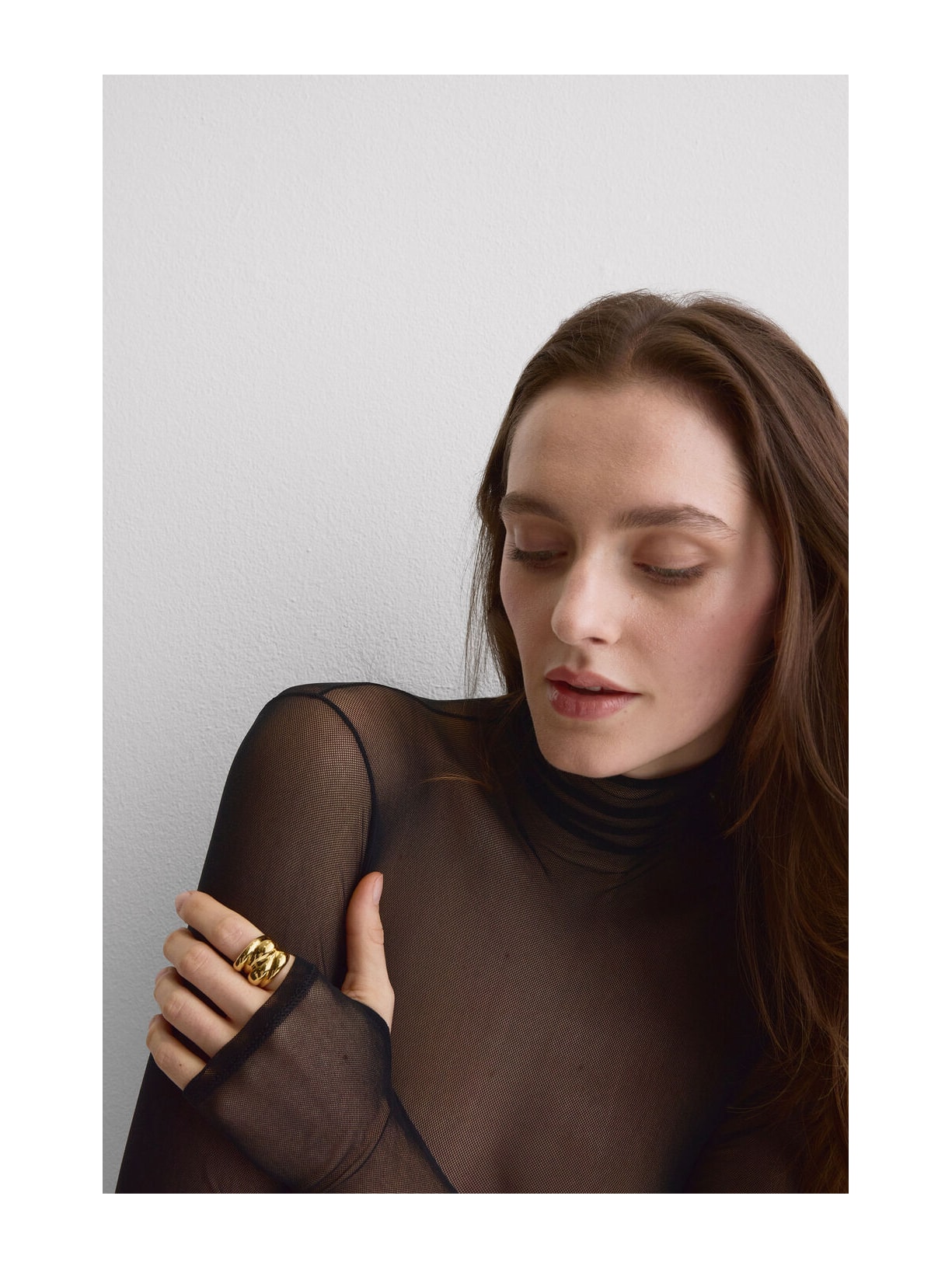 Body De Gola Alta Em Tule Preto Intimissimi