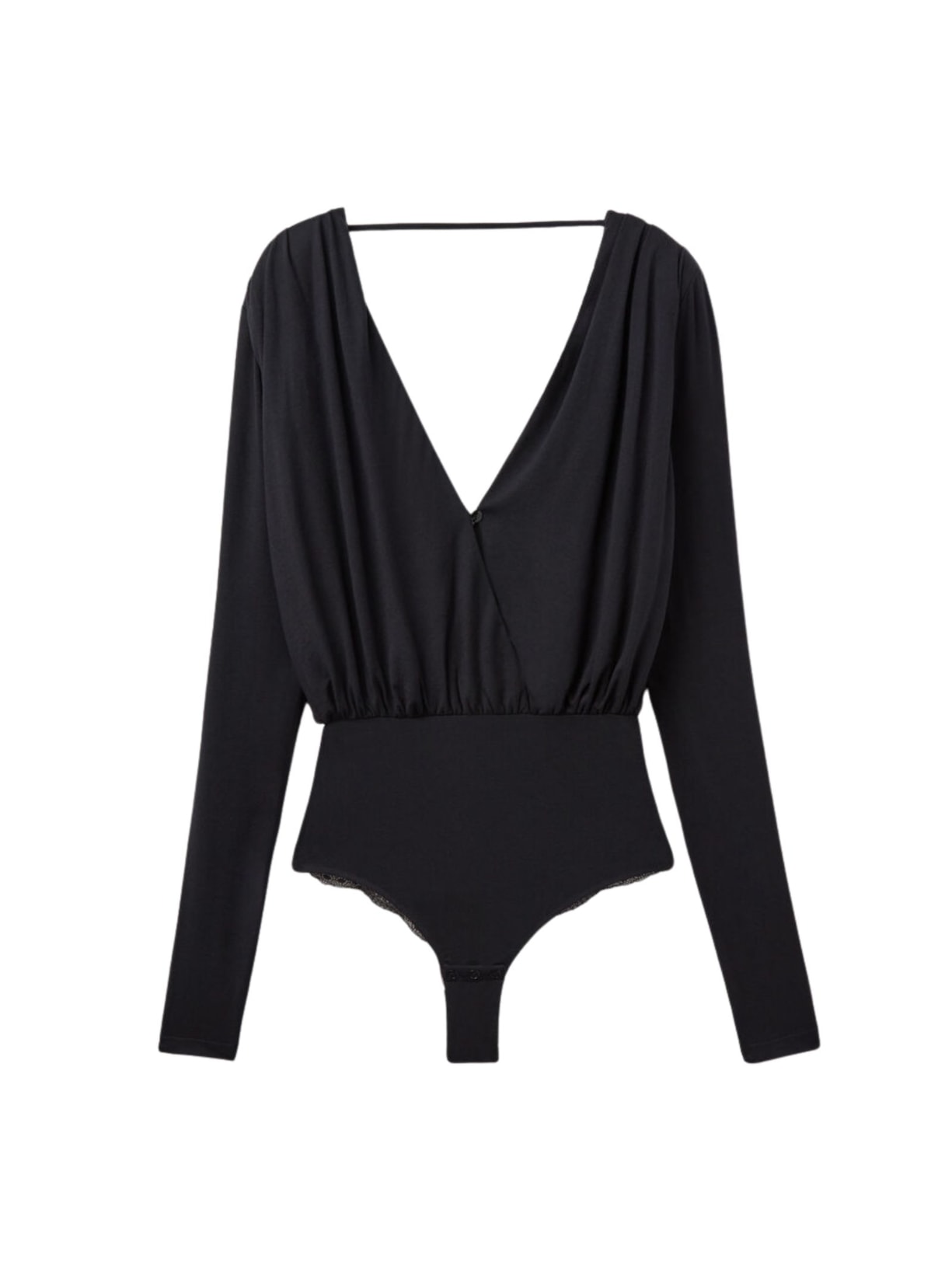 Body De Manga Comprida Em Modal The Star Of The Show - Preto