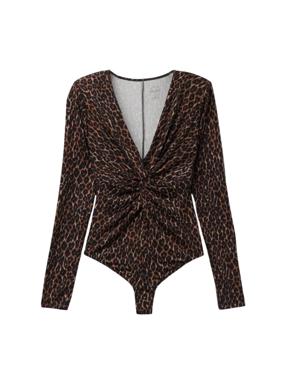 Body De Manga Comprida Sensual Attitude Em Modal - Marrom