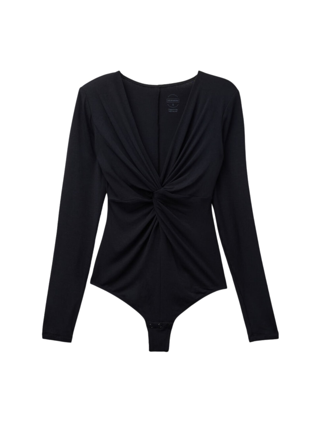 Body De Manga Comprida Sensual Attitude Em Modal Preto Intimissimi