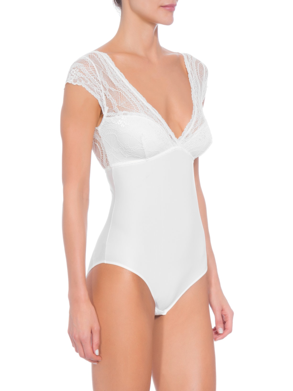 Body De Renda Off White Valisere