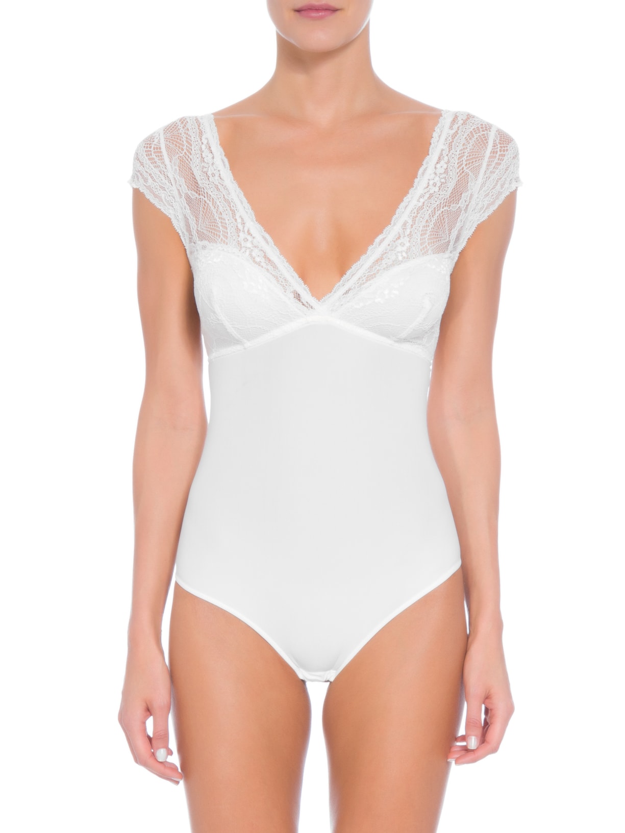 Body De Renda Off White Valisere
