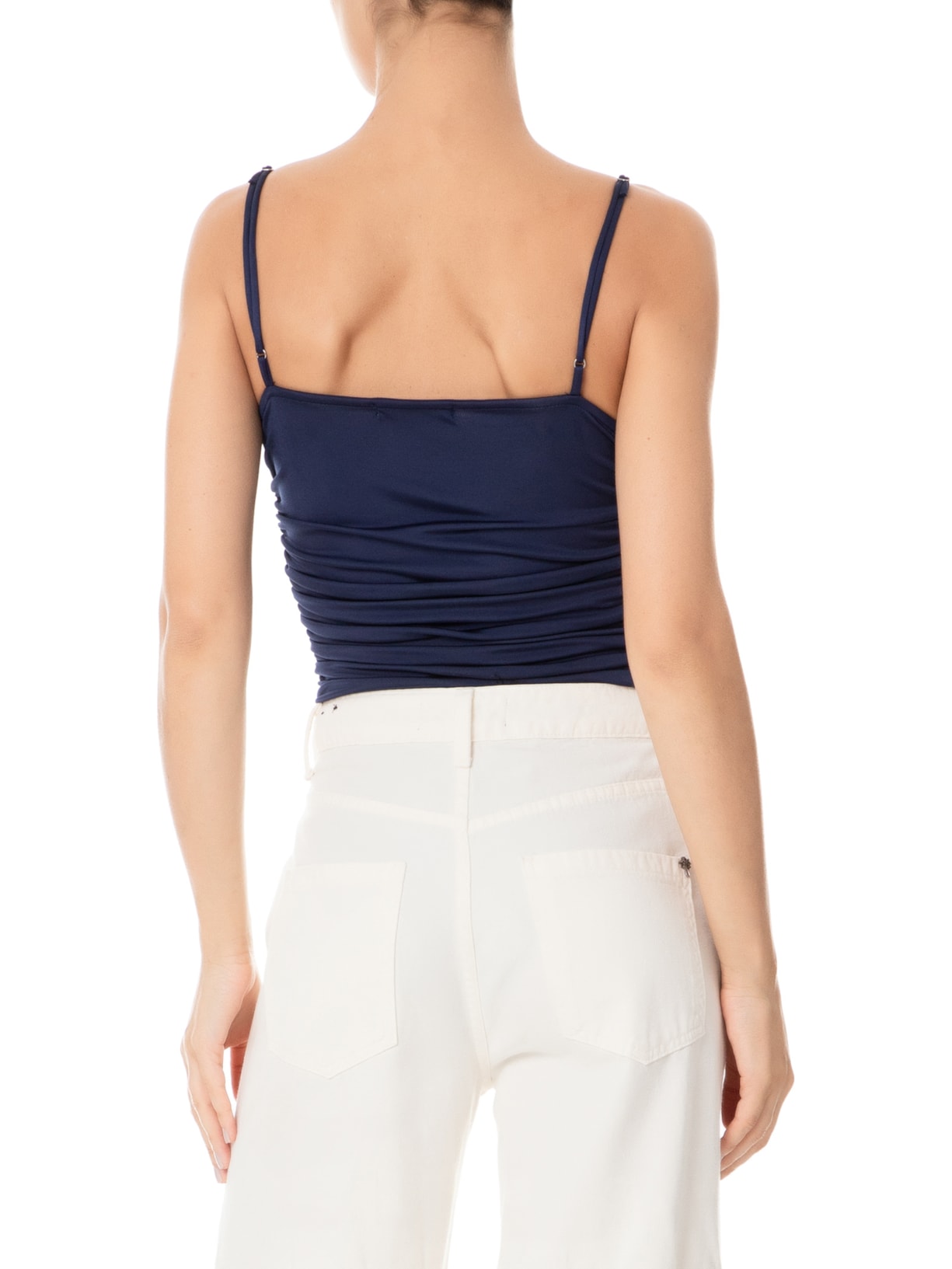 Body Decote Com Franzidos Azul '2Essential