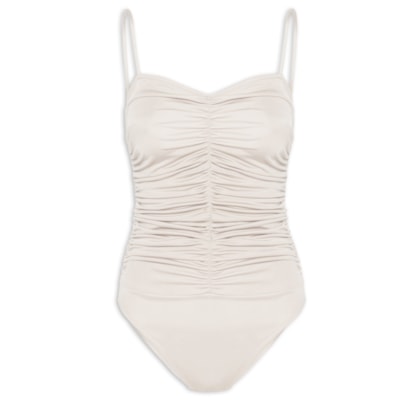 Body Decote Com Franzidos - Off White