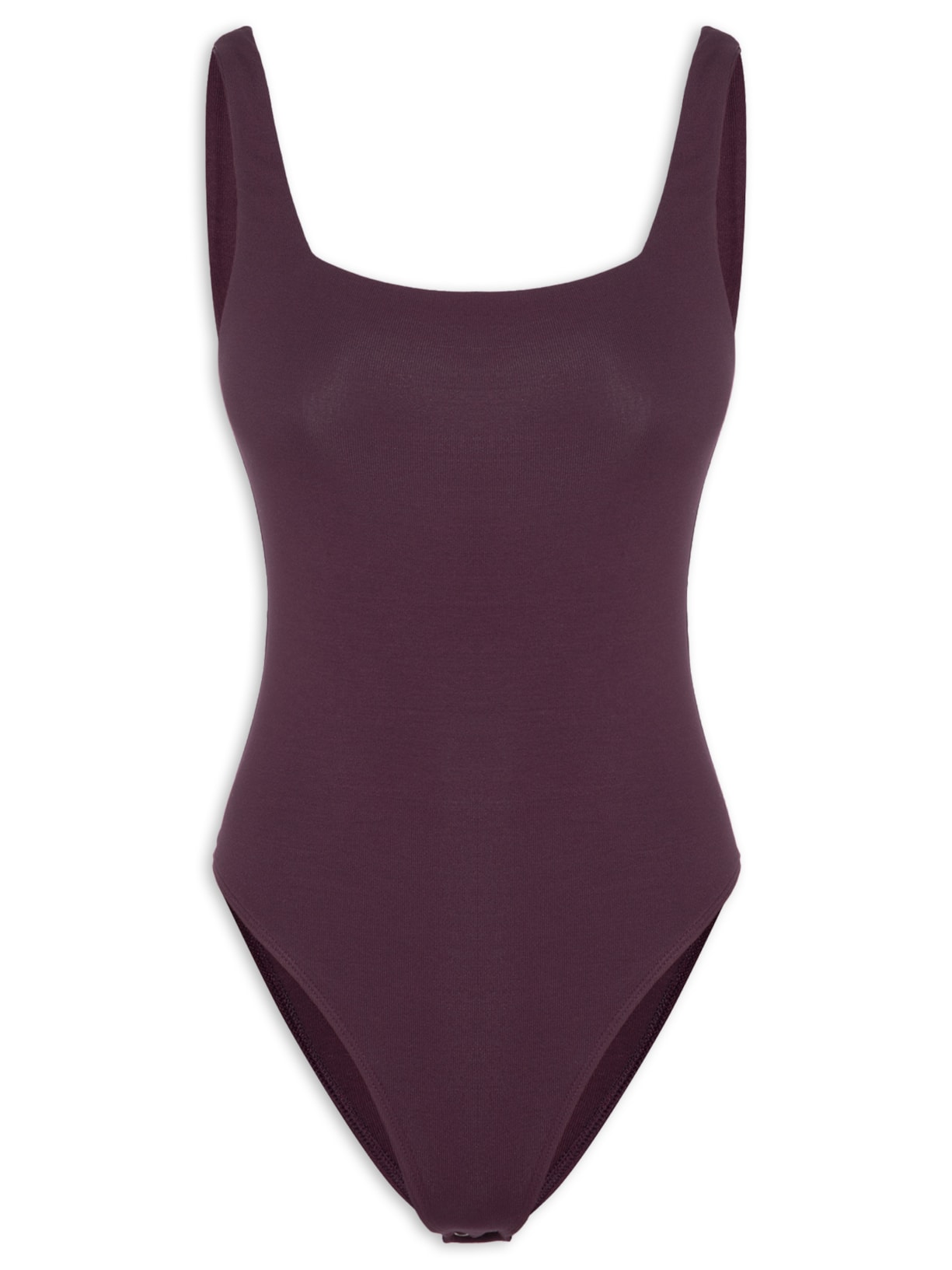 Body Decote Quadrado Roxo Animale