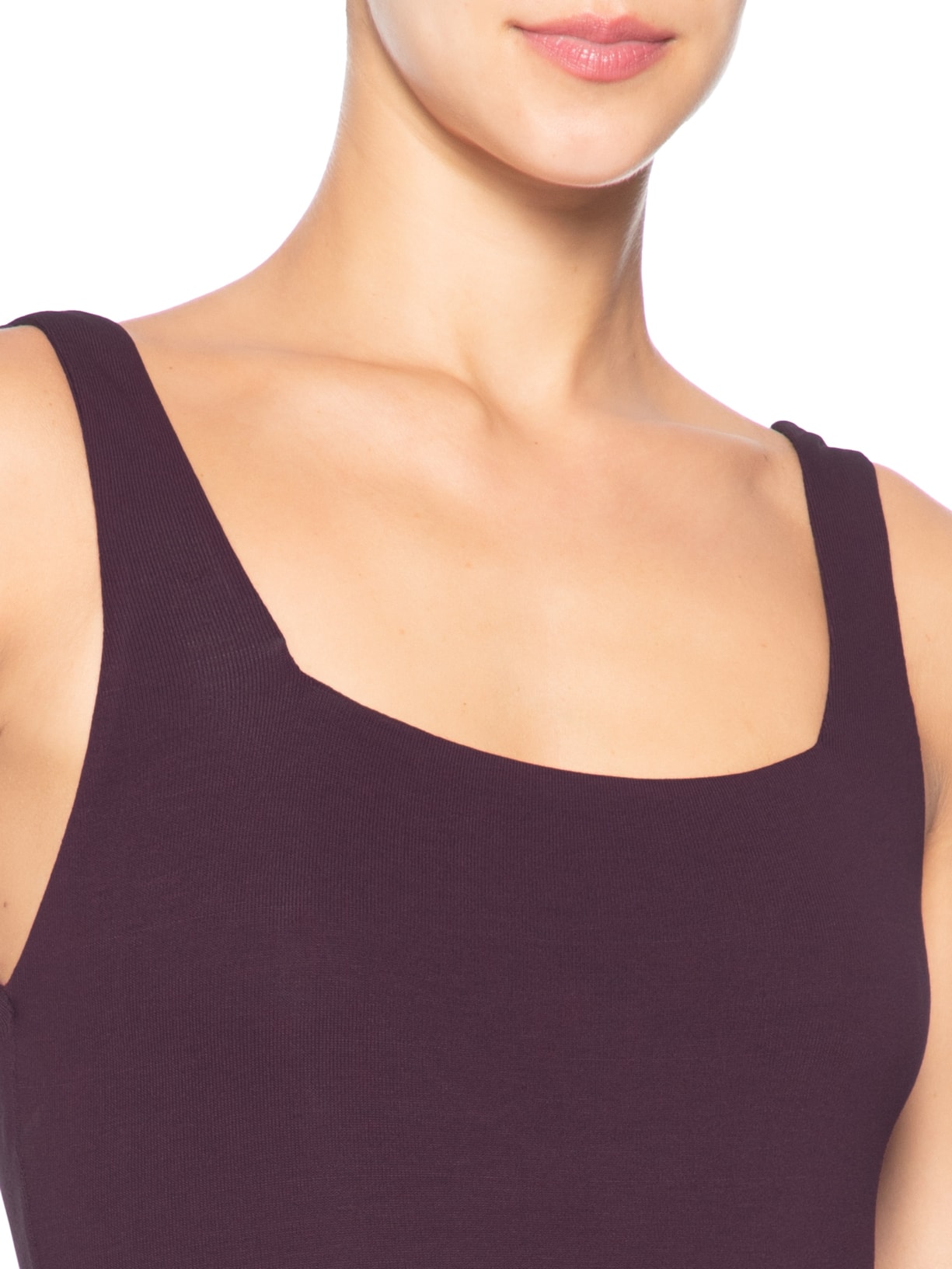 Body Decote Quadrado Roxo Animale