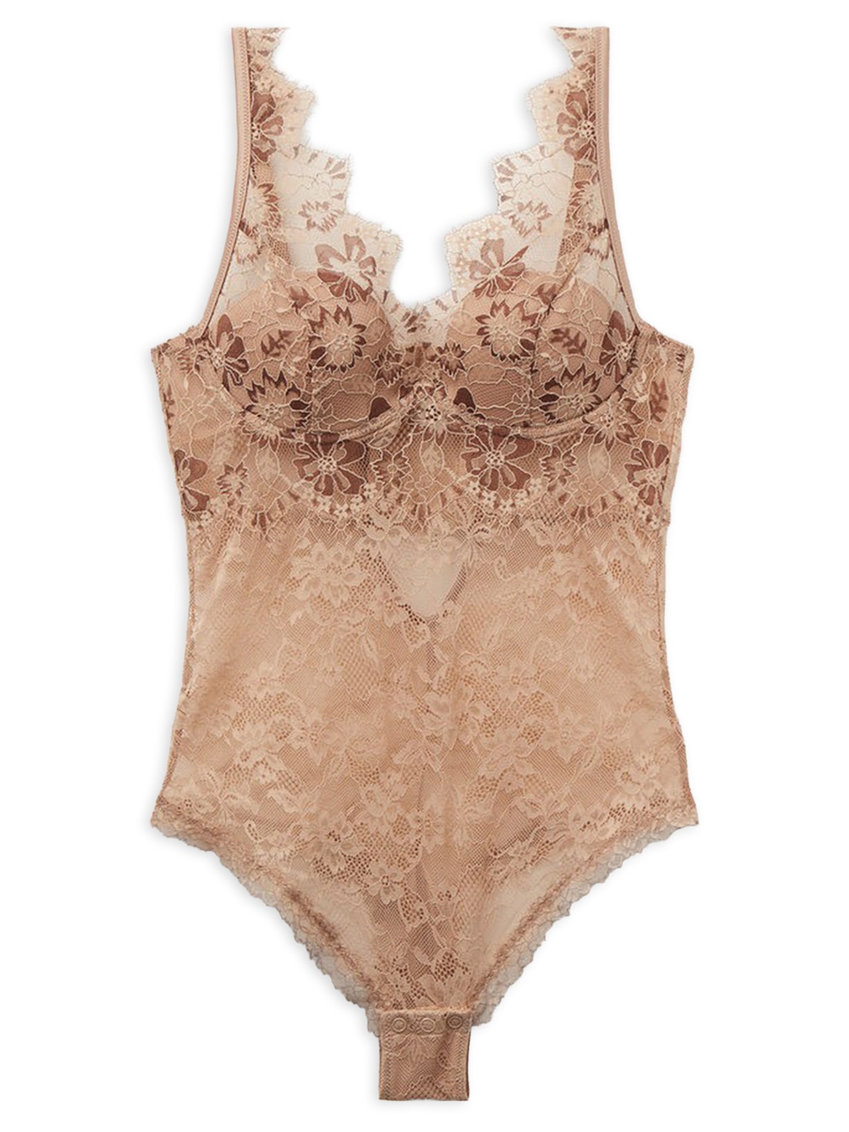 Body Elena Em Renda Summer Glow - Bege