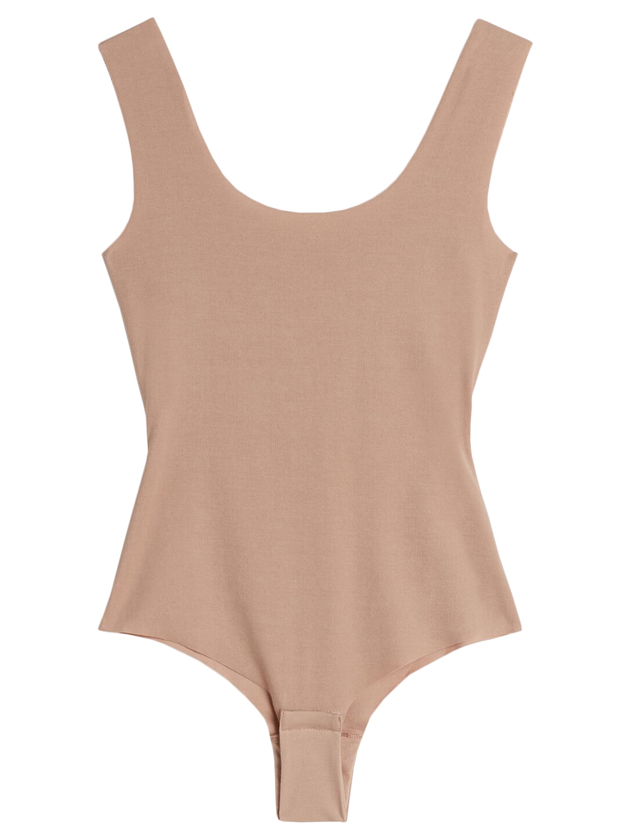 Body Em Algodão Supima® Com Decote Acentuado - Natural