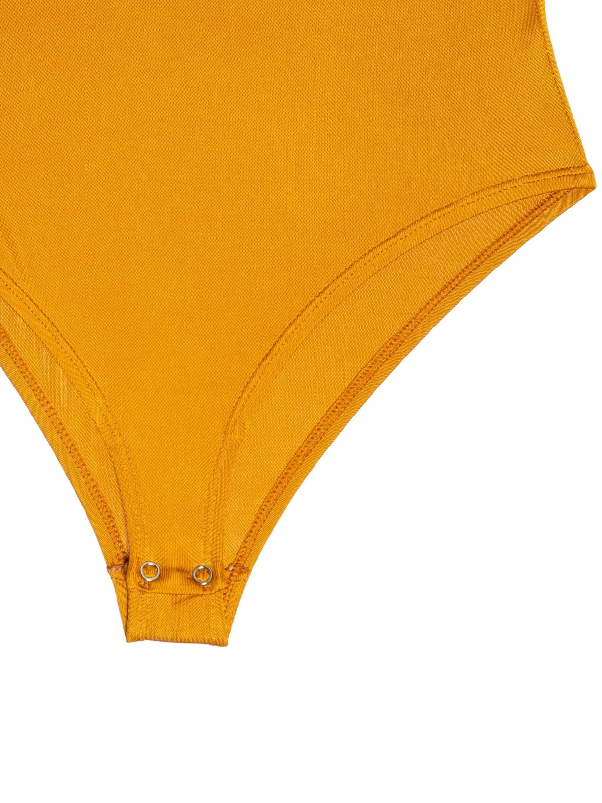 Body Em Malha Com Franzidos Amarelo '2Essential