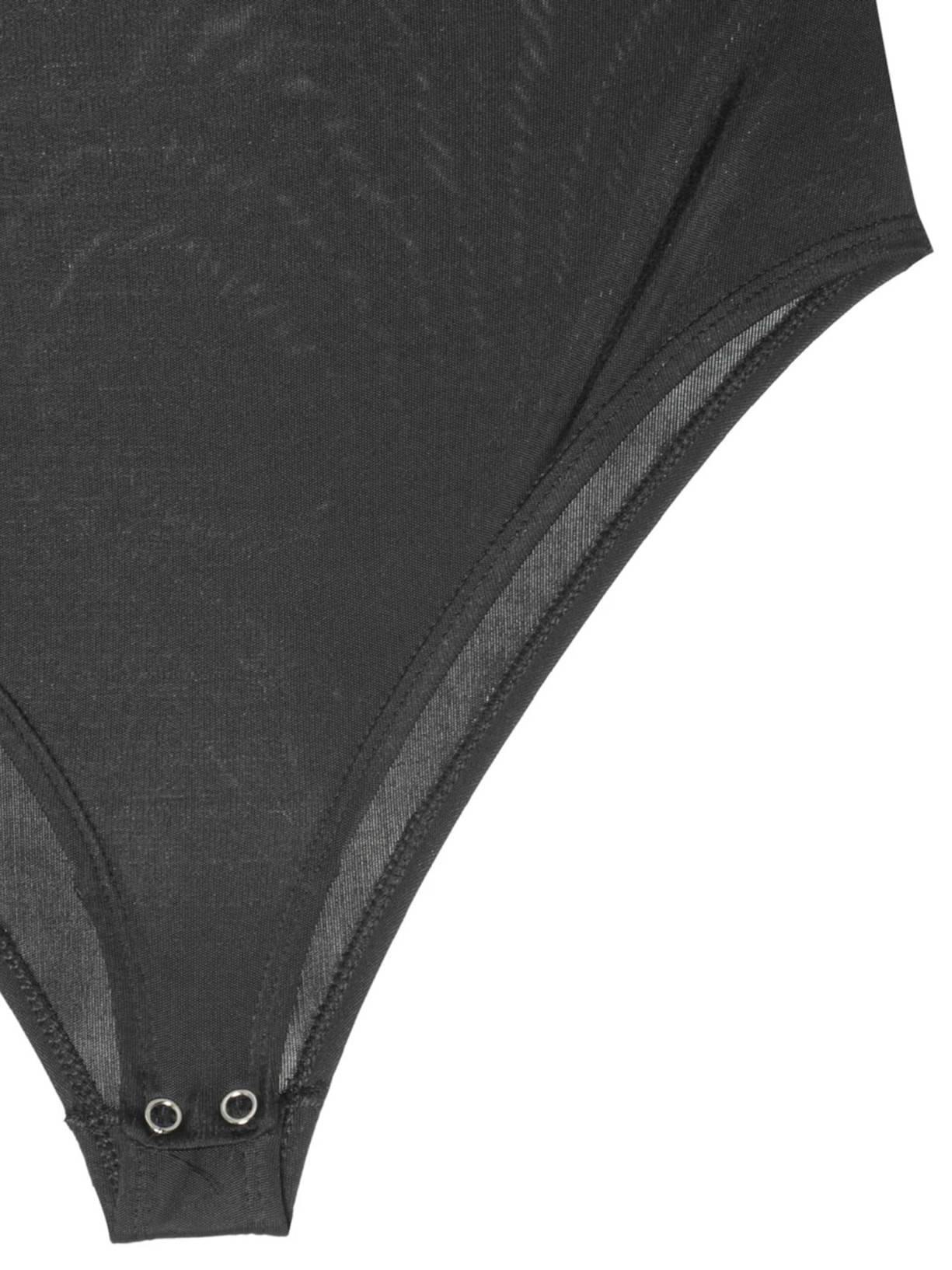 Body Em Malha Com Franzidos Preto '2Essential