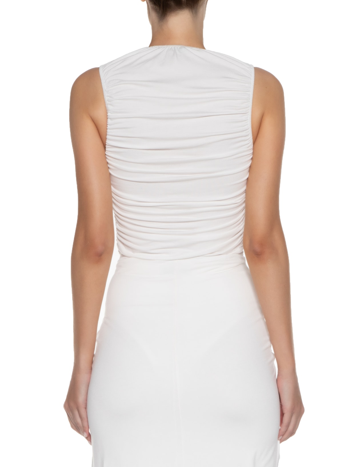 Body Em Malha Franzida Branco '2Essential