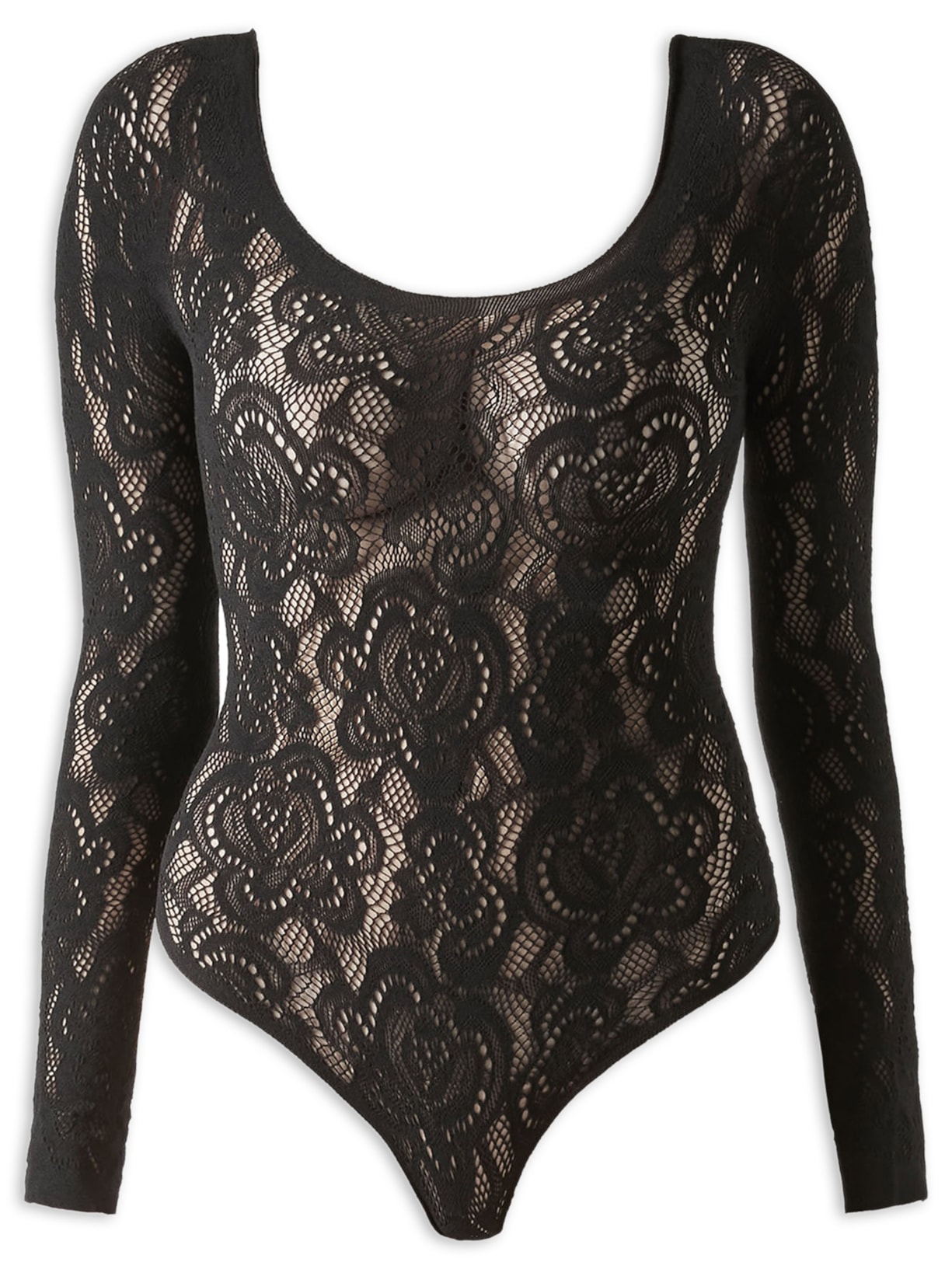 Body Em Renda - Preto