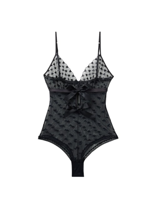 Body Em Renda The Love Club - Preto
