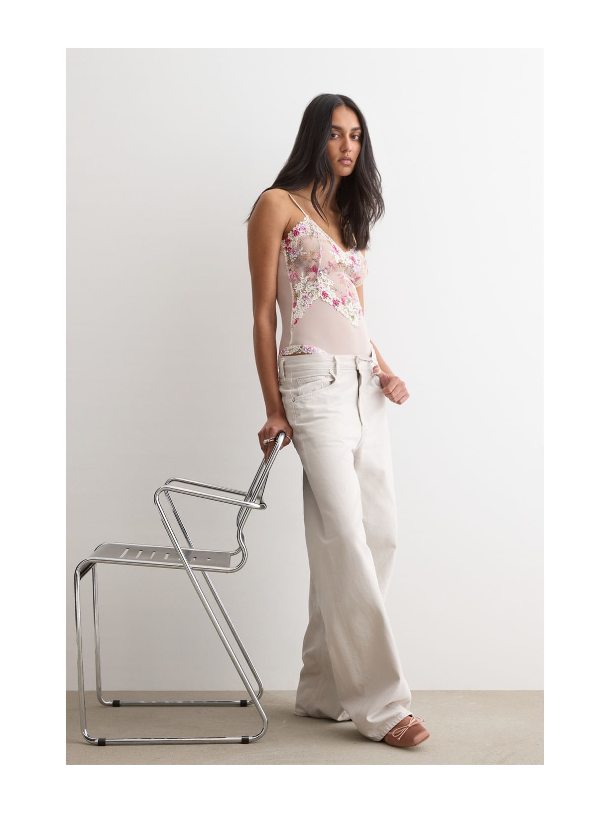 Body Em Tule e Renda Pretty Flowers Rosa Intimissimi